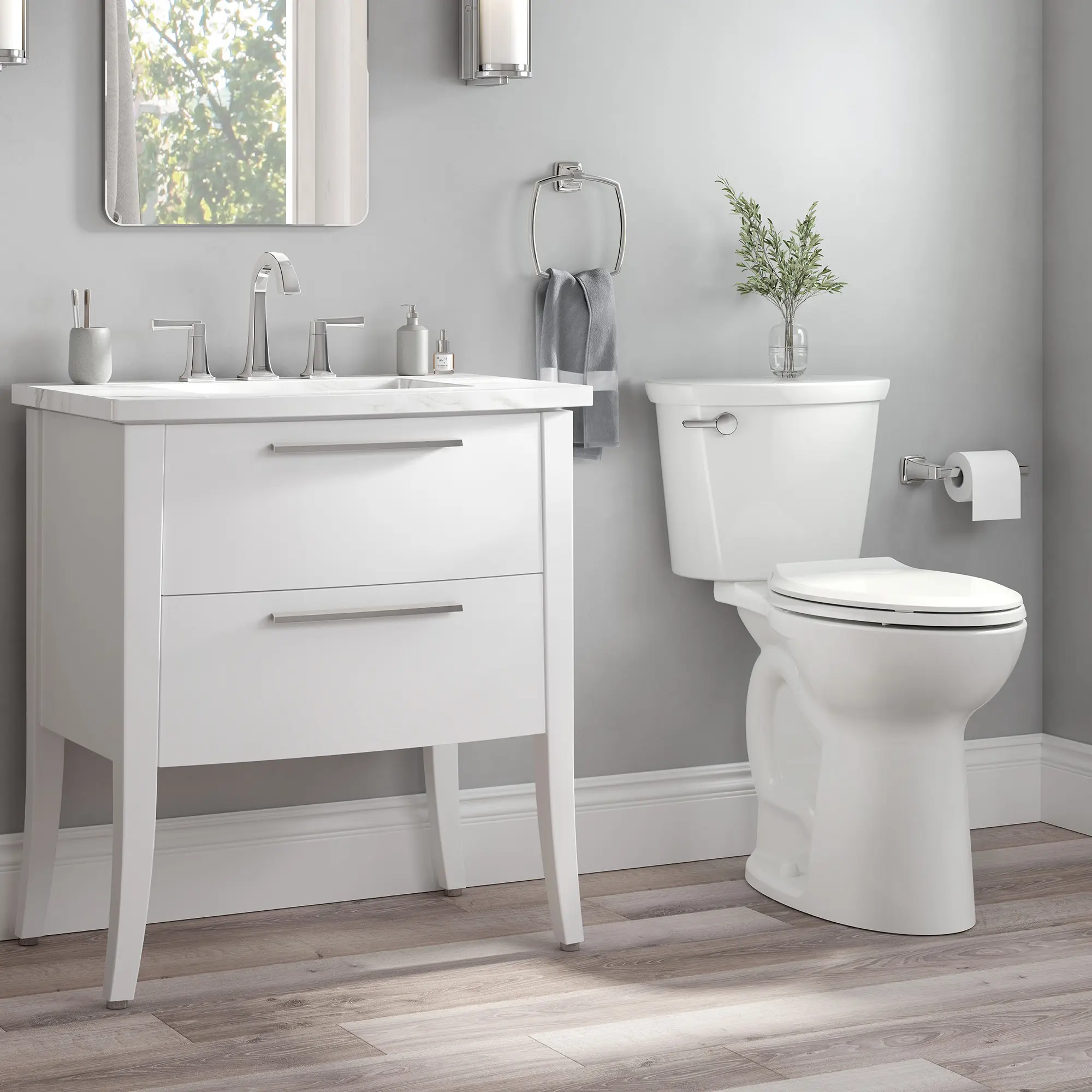 Cadet® PRO Two-Piece 1.28 gpf/4.8 Lpf Extra Tall Height Elongated 10-Inch Rough Toilet Less Seat - Image 11