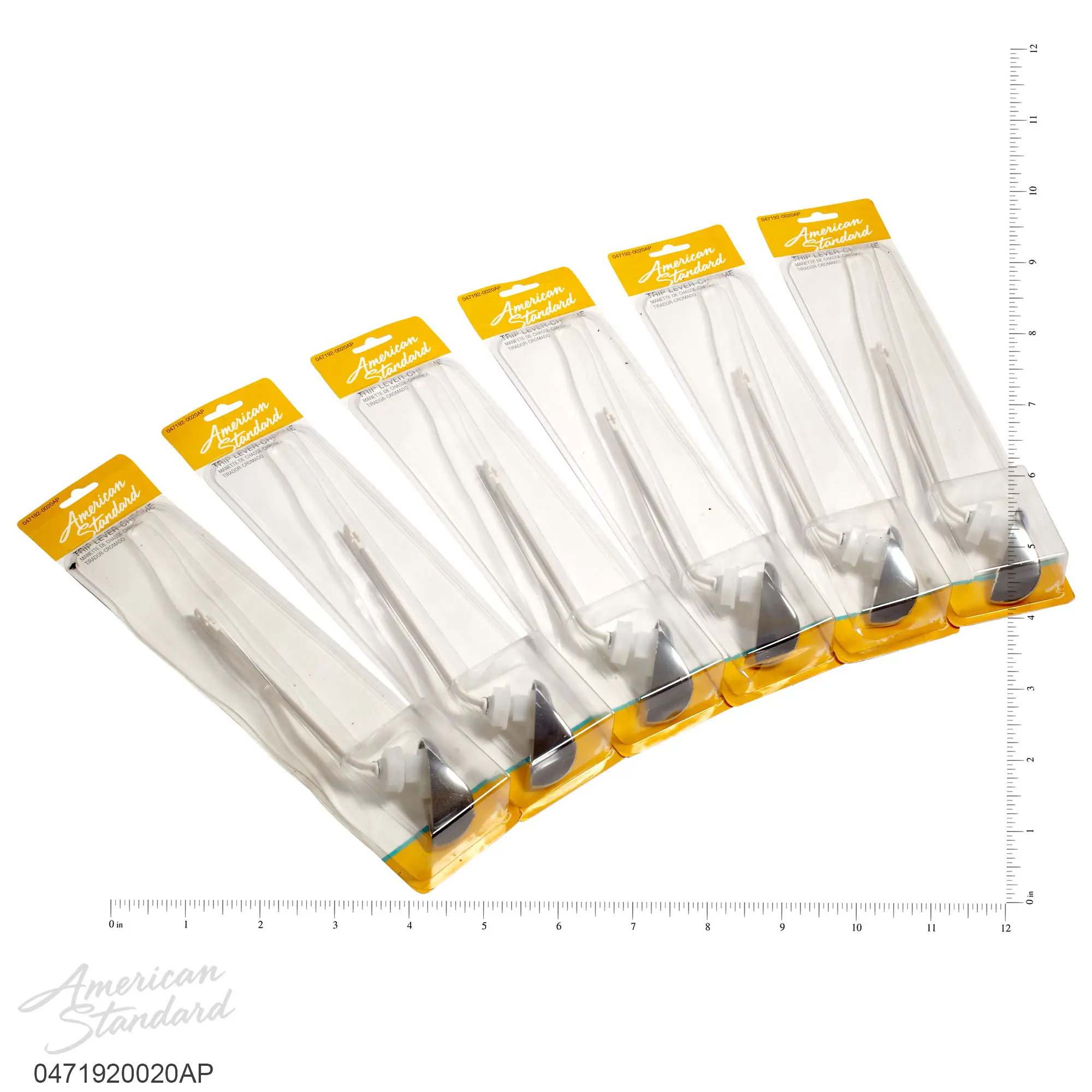 Left-Hand 30 Degree Plastic Toilet Trip Lever - Image 5
