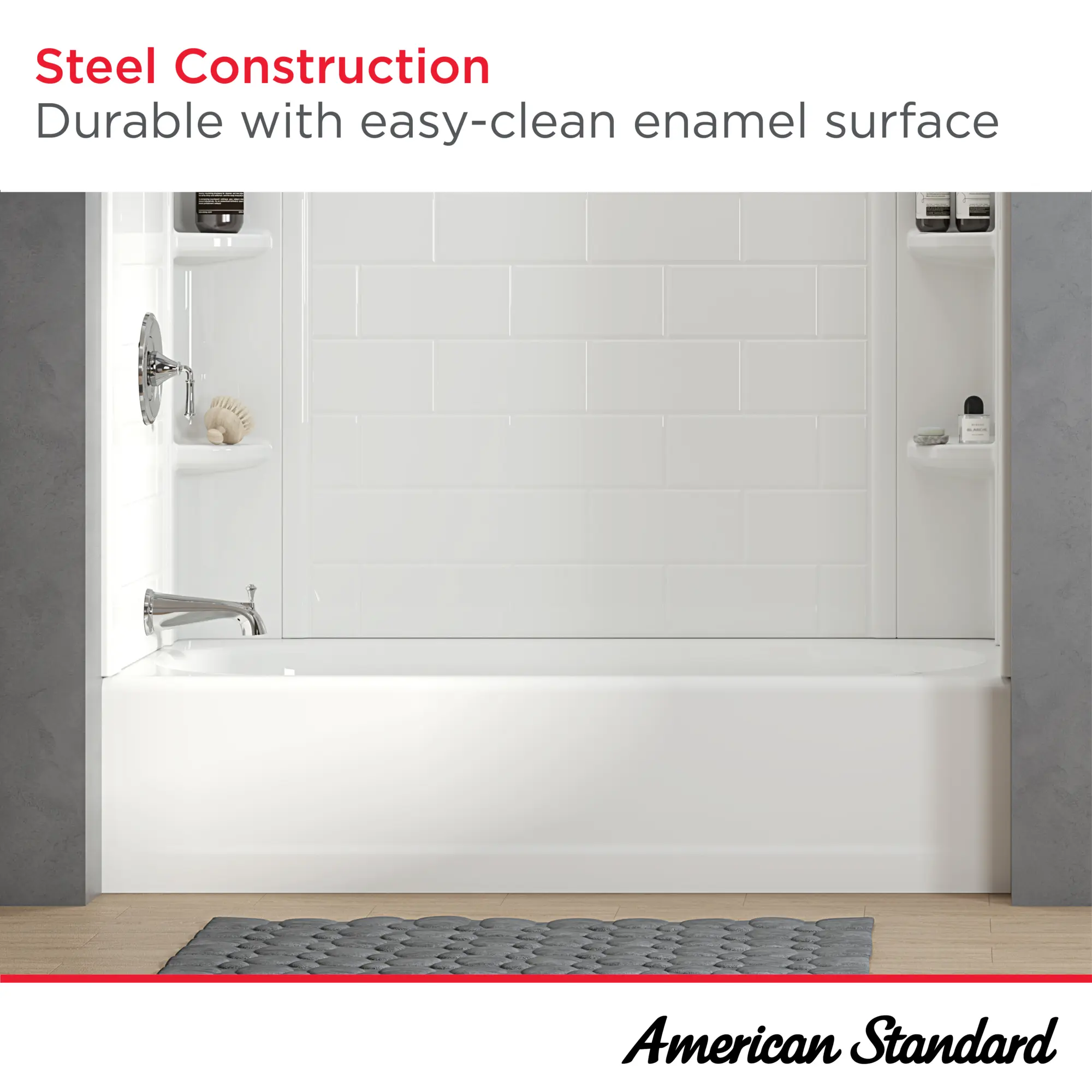 Princeton® Americast® 60 x 32-Inch Integral Apron Bathtub With Left-Hand Outlet - Image 11