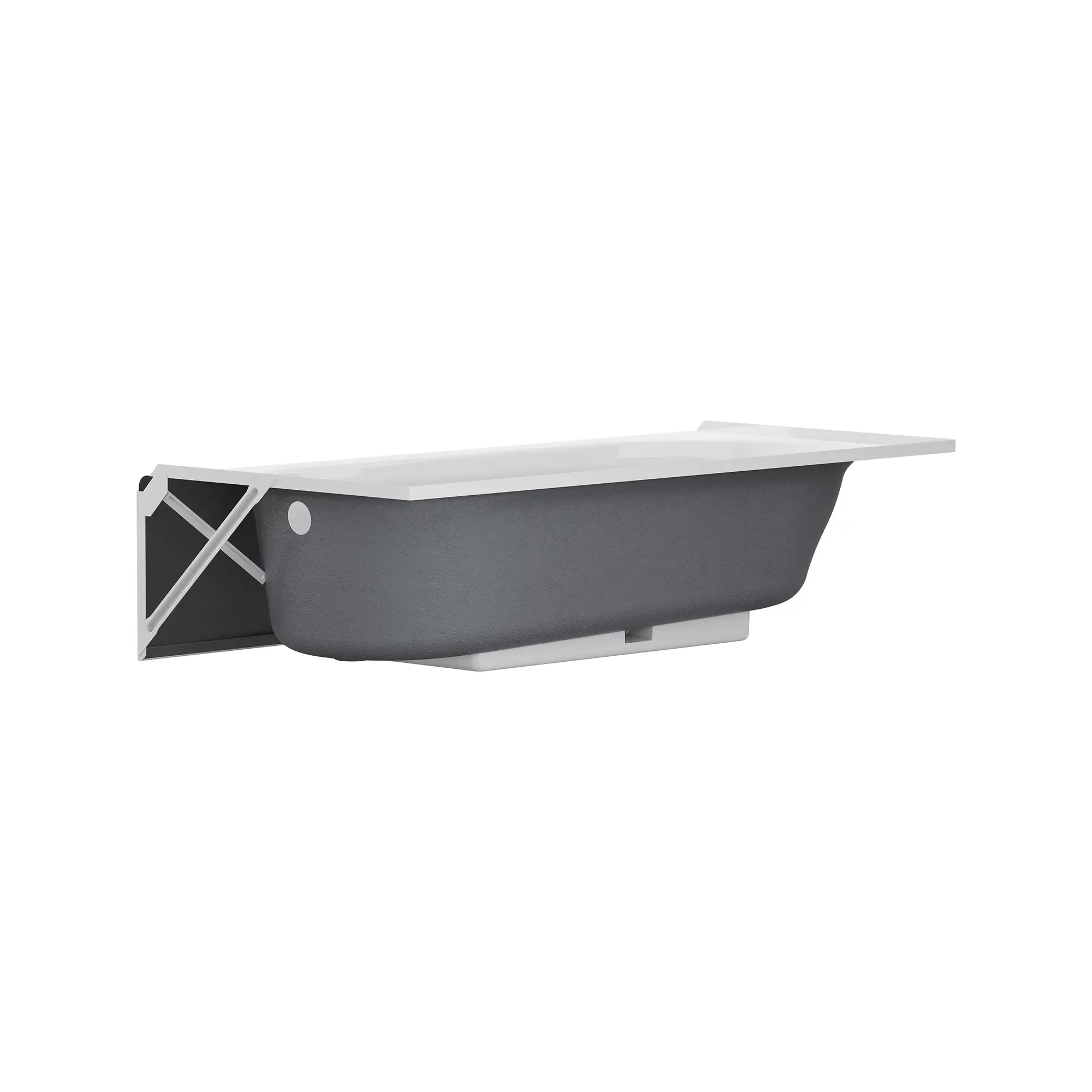 Princeton® PRO Steel 60 x 32-inch Integral Apron Bathtub with Right-Hand Outlet - Image 16
