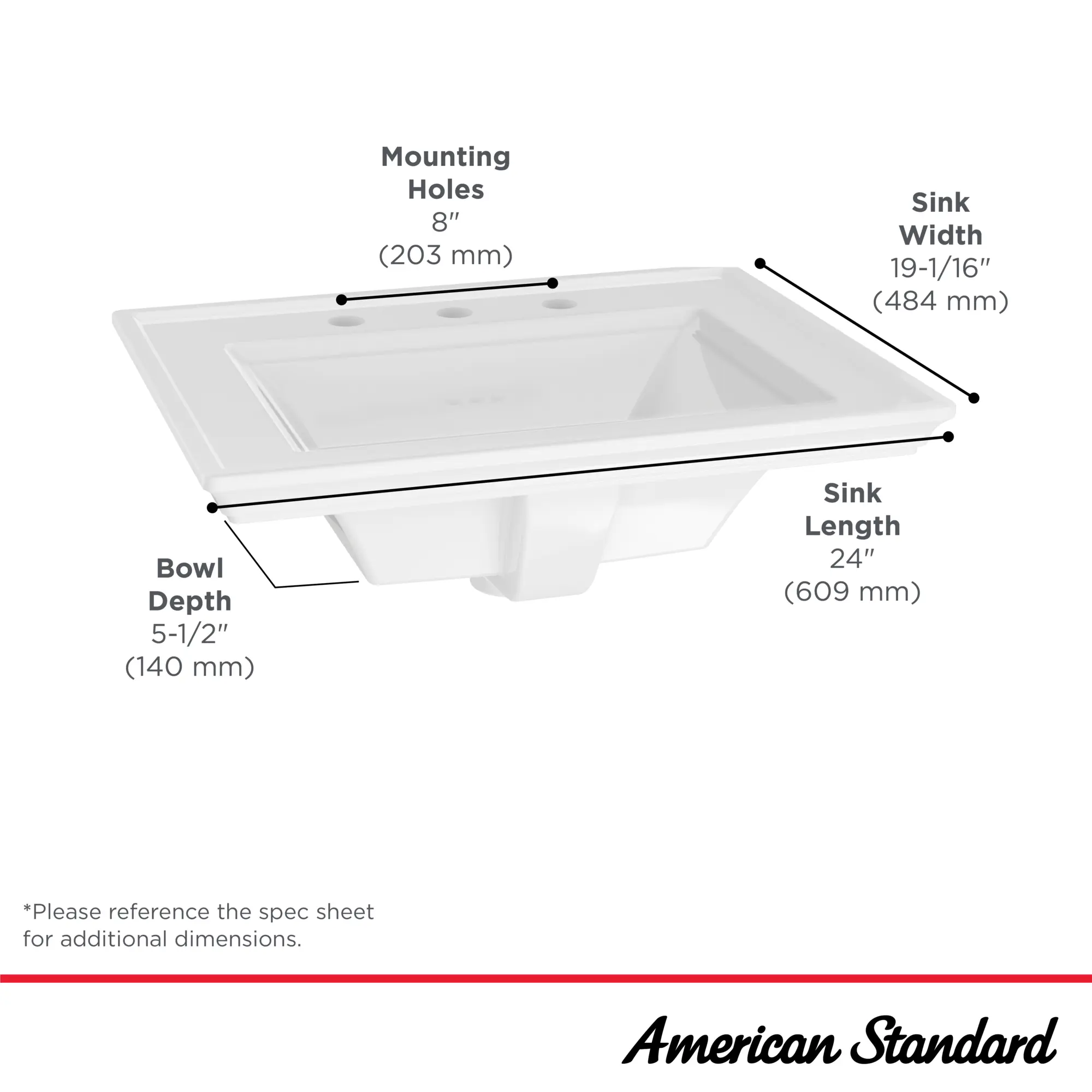 Town Square® S Drop-In Sink With 8-Inch Widespread - Image 9